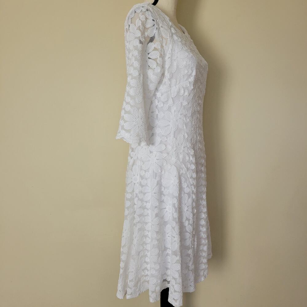 EUC Rabbit Rabbit Rabbit Designs 14 Dress Pullover Fit & Flare Lace Lined - Picture 5 of 16